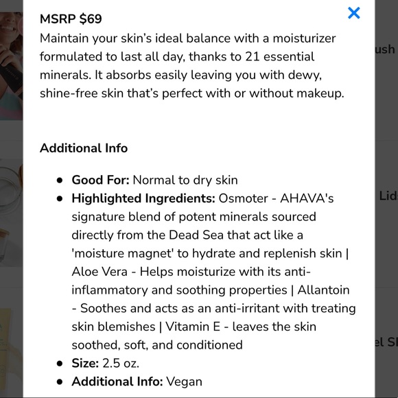 AHAVA Essential Day Moisturizer - Normal To Dry Skin - Picture 2 of 3